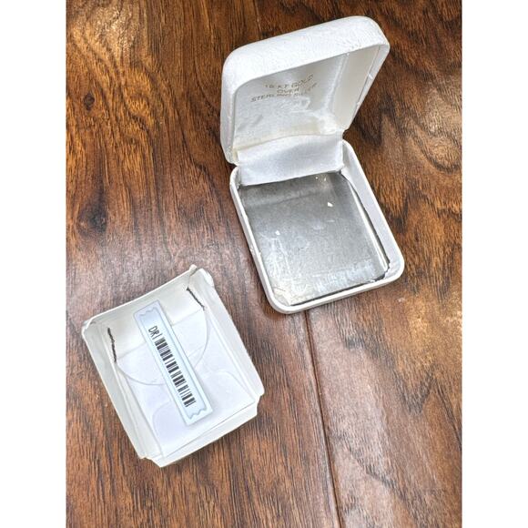 New 18KT Gold over Sterling Silver Diamond accent Heart Pendant Chain Necklace - Picture 5 of 7